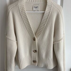 Abercrombie & Fitch Women's Cream Cardigan